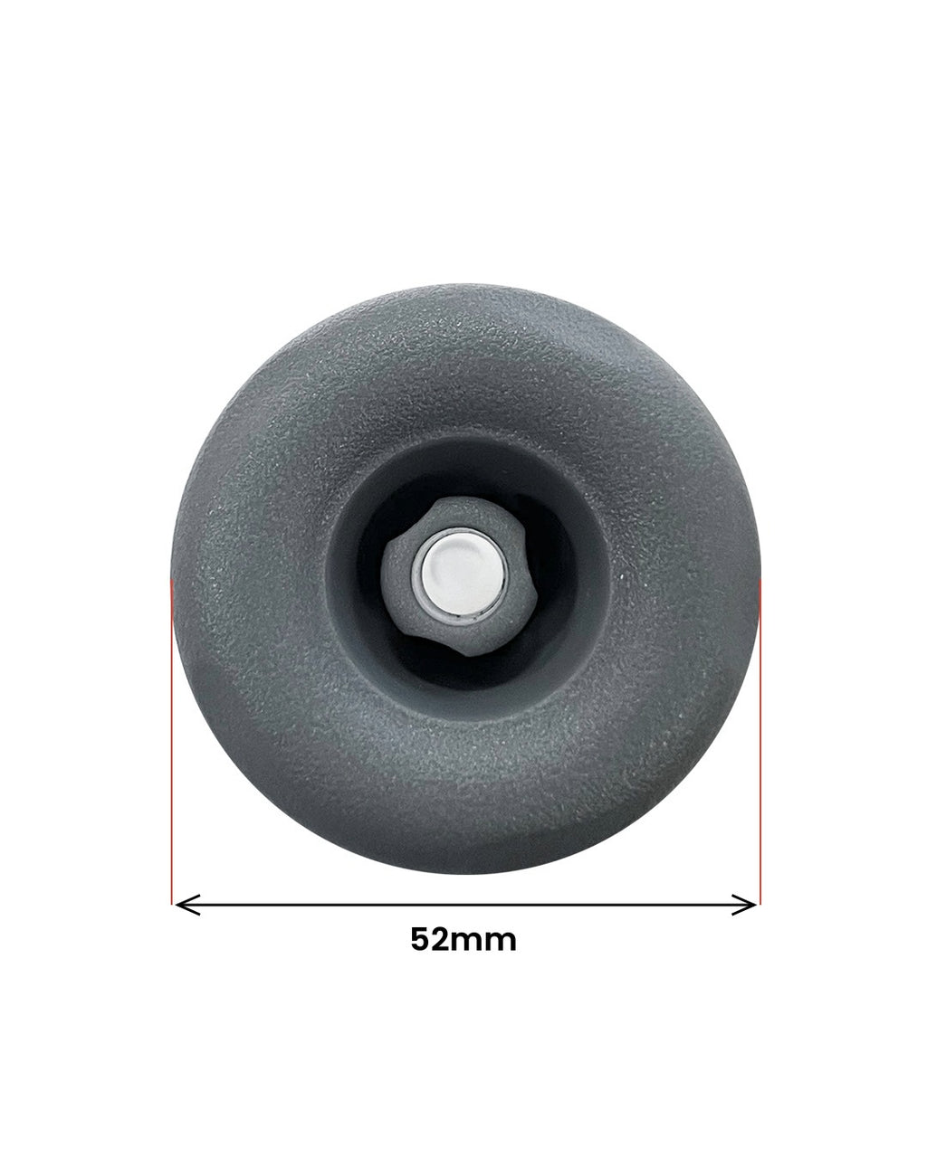 Direkte dyse 52 mm grå