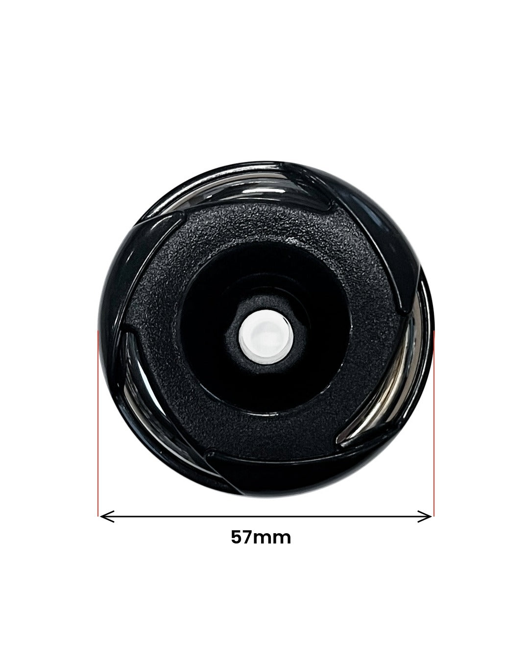 Direkte dyse 57 mm Stål-Sort