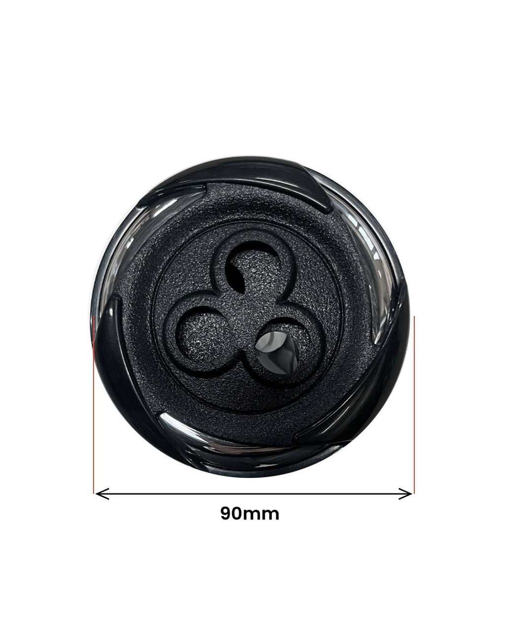 Roterende dyse 90 mm Stål-Sort