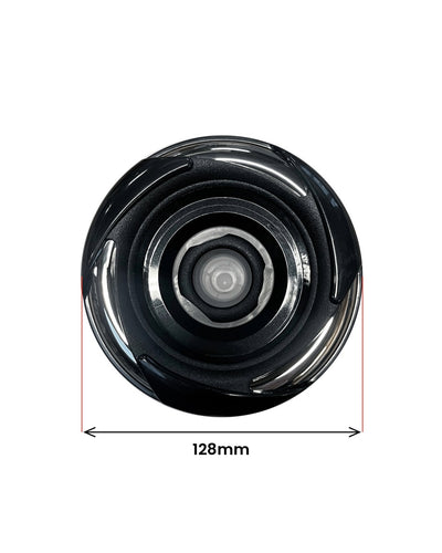 Direkte dyse 128 mm Stål-Sort