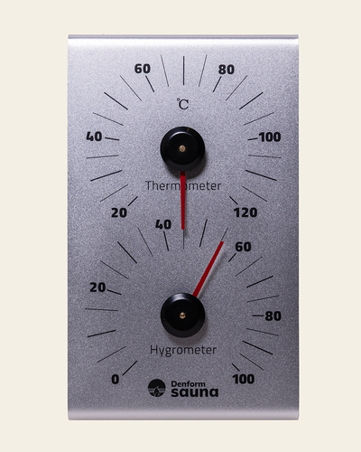 Hygrometer & Termometer Aluminium