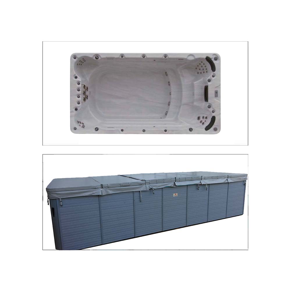 Swimspa cover 228 x 421 cm - Grå